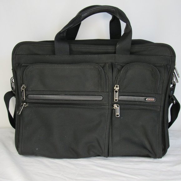 Tumi Bags Tumi Black Nylon Alpha Expandable Laptop Organizer Bag